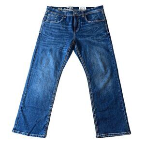 TK Axel Jeans Men 38XL.32 Slim Bootcut Dark Wash Denim Pants Preppy Punk Western